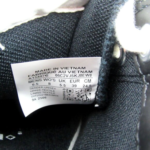 Converse CTAS Cruise Archive Stars OX Women's Size 8 Black Shoes NEW - Picture 11 of 14